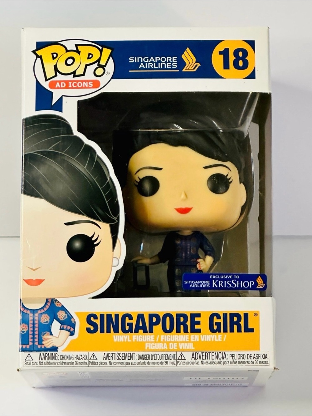 Funko Pop! Ad Icons: Singapore Airlines Singapore Girl #18 New Excl Krisshop